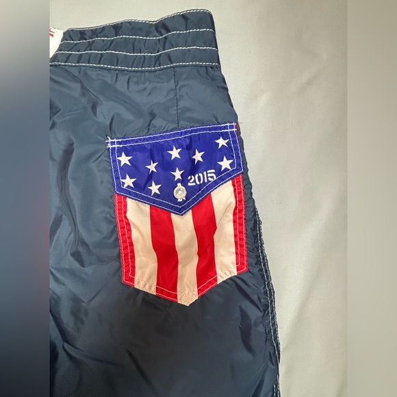 Birdwell Beach Britches Board Shorts Men’s 32 Blue American Flag Print 2015 - Picture 3 of 9